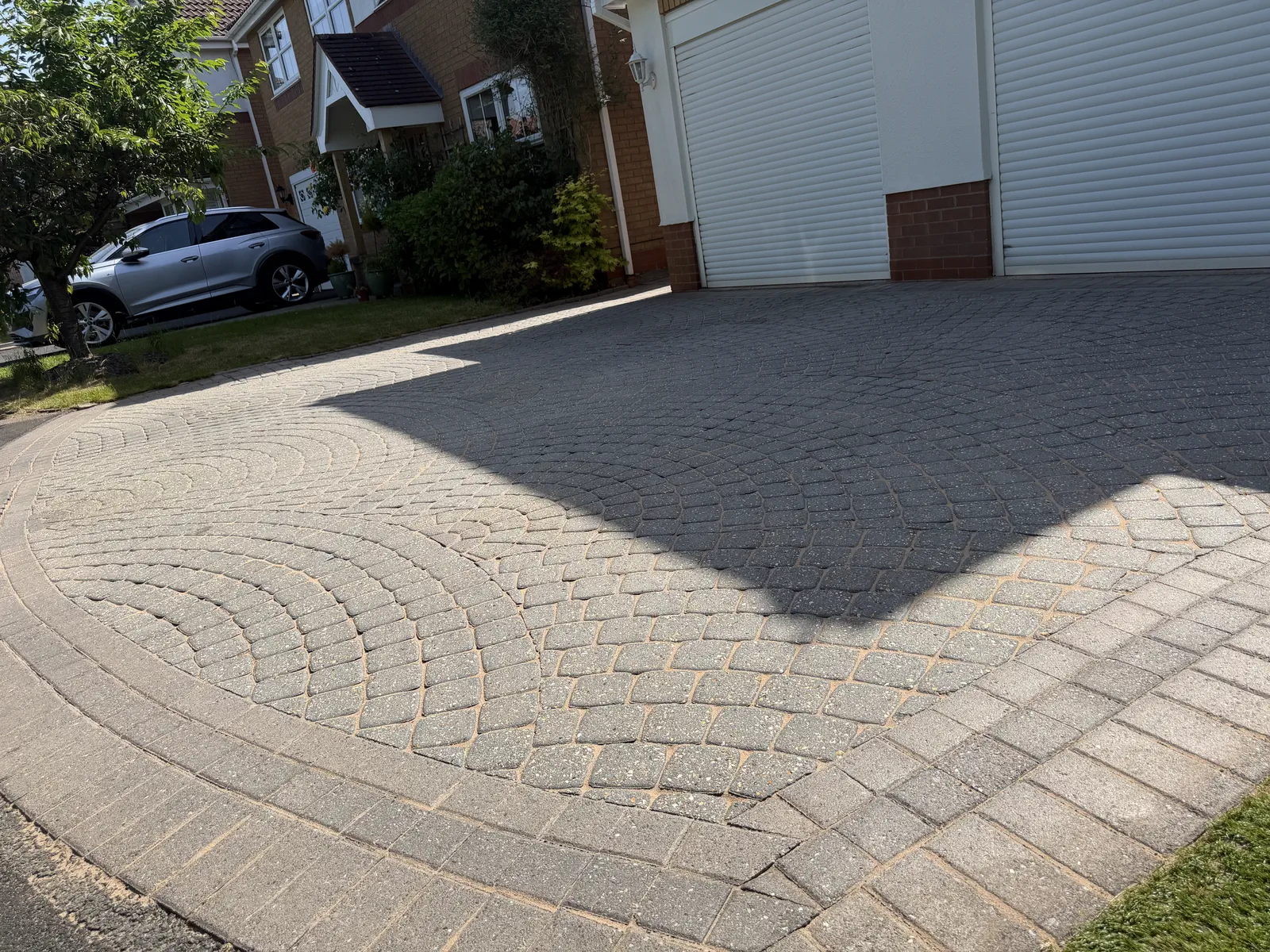 Driveway after professional cleaning
