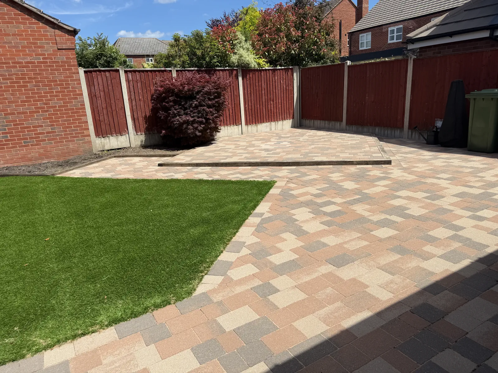Patio after professional cleaning