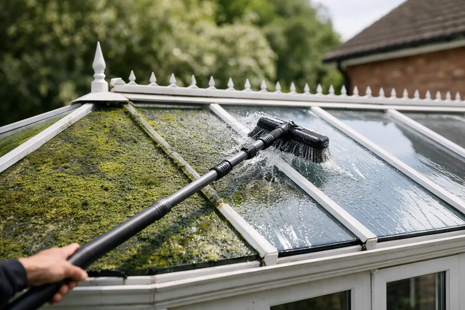 Conservatory Roof Algae Removal That Works